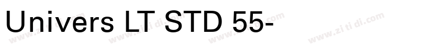 Univers LT STD 55字体转换